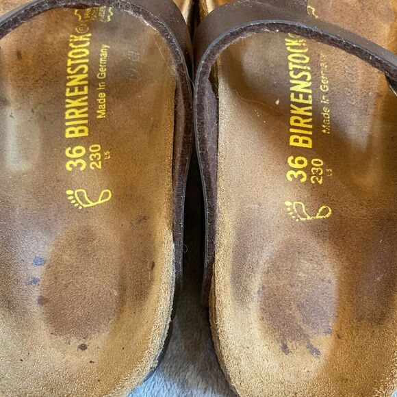 Birkenstock Bronze Gizeh Sandals Women Size 5 - Picture 10 of 10